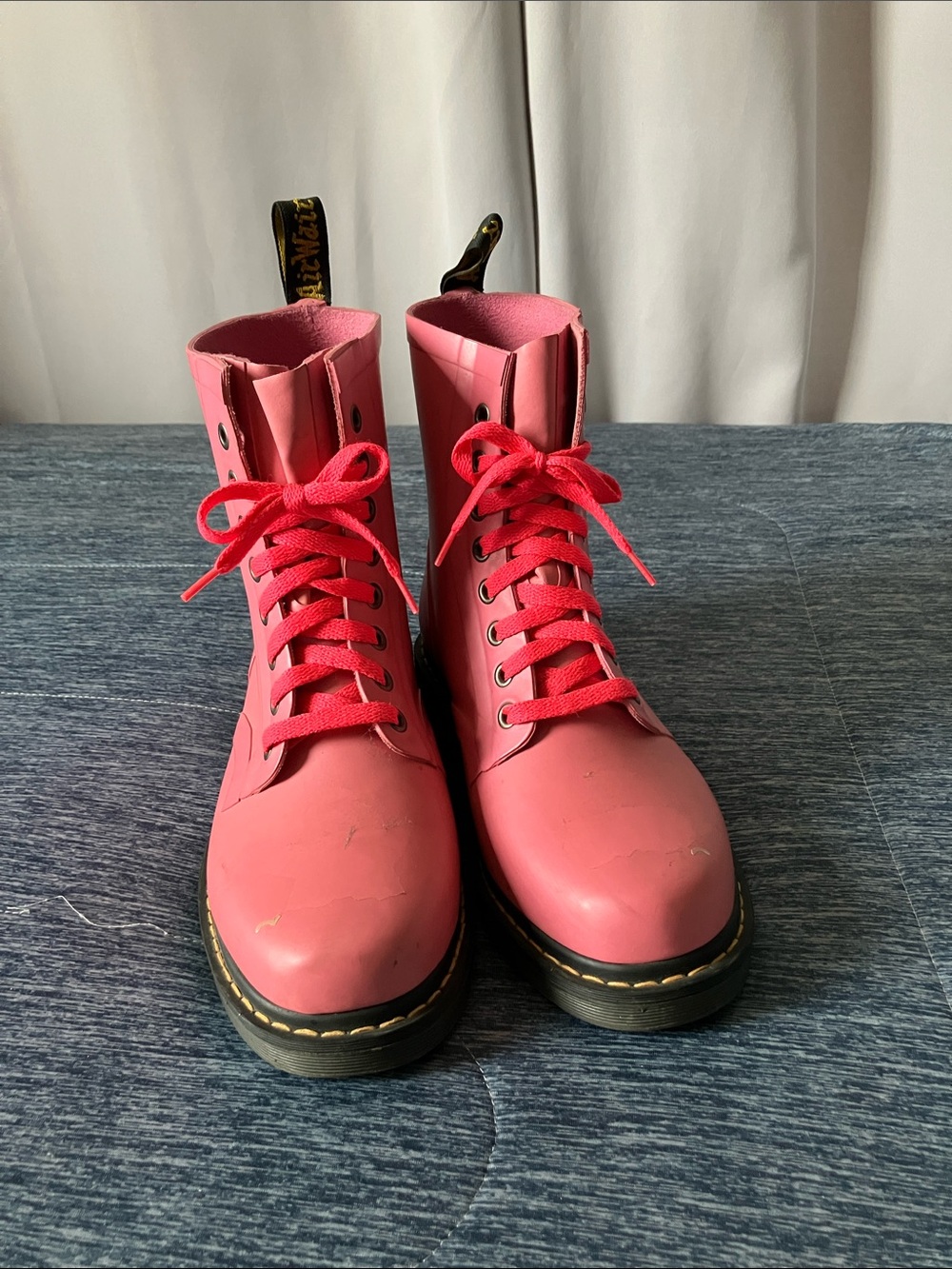 Pink Dr Marten rainboots - Picture 2 of 6